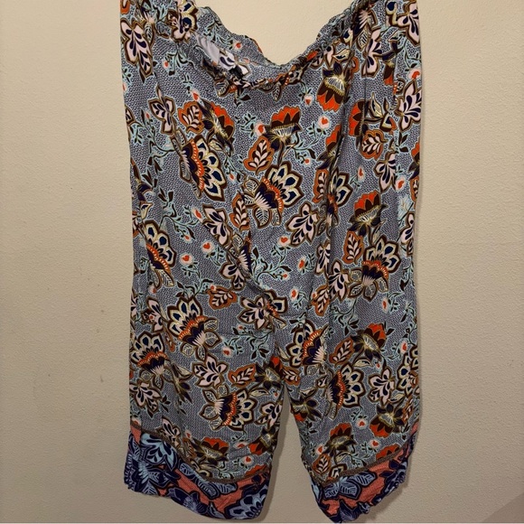 LOFT Floral Wide Leg Pants - Multicolor - Picture 5 of 5